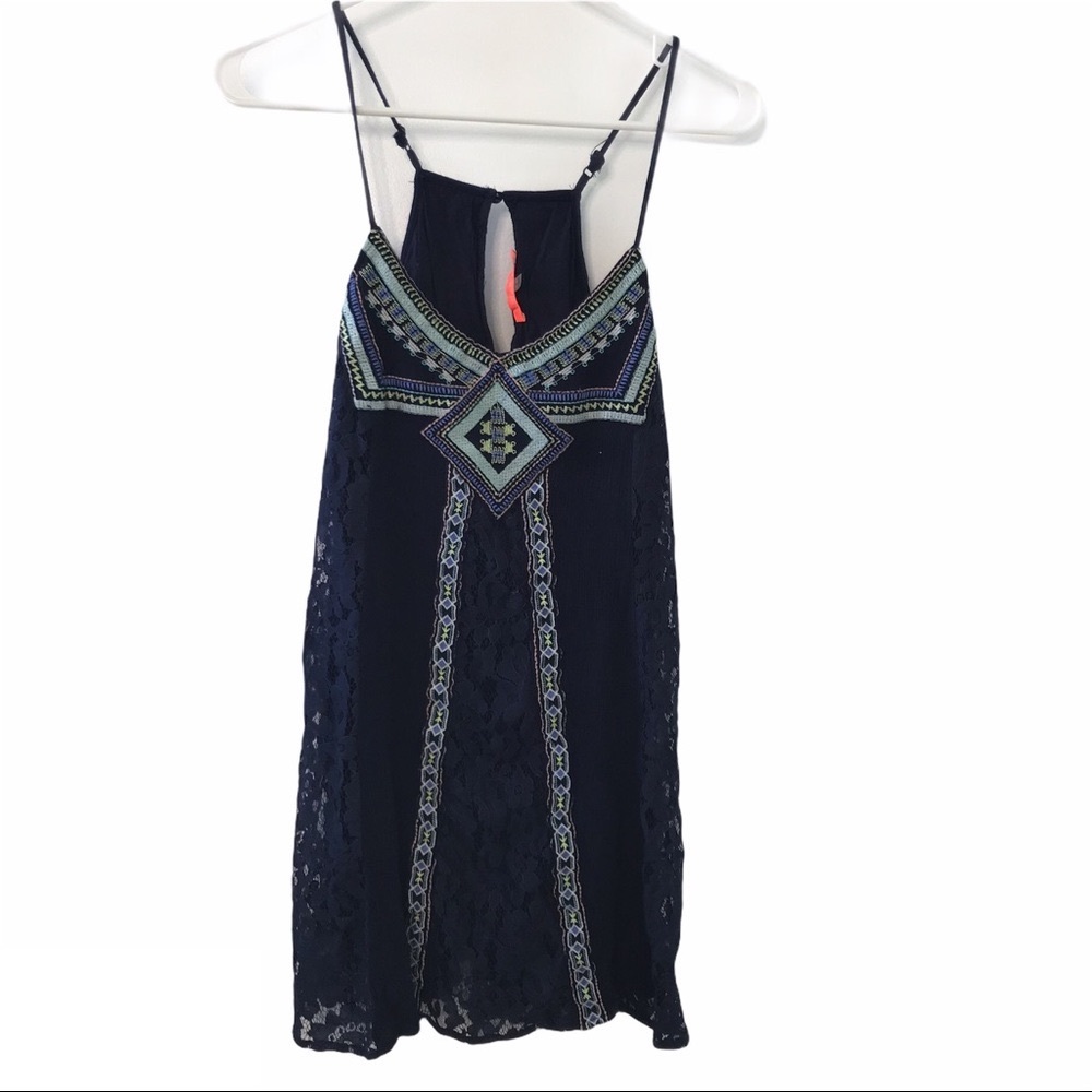 Lulumari navy blue summer mini dress lulumari S flowy boho summery Beachy